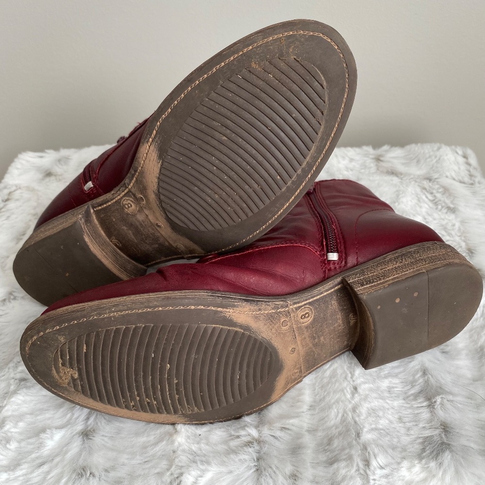 Miz Mooz Louise Ankle Bootie in Bordeaux - Size 8 - Picture 5 of 8